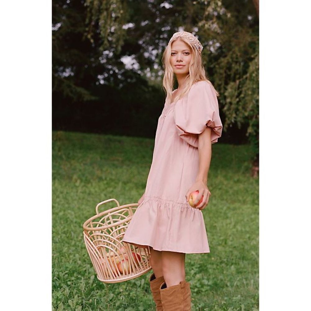 Anthropologie- Magali Pascal Puff-Sleeved Tunic Dress - Picture 2 of 9